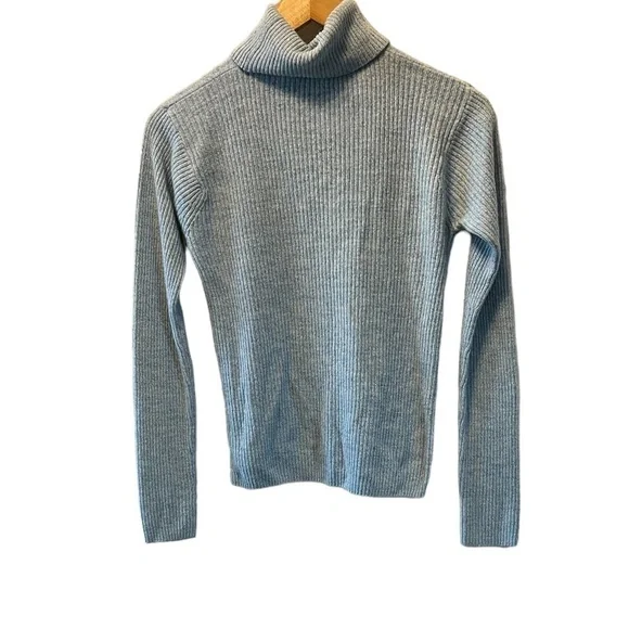 Baby Blue Knit Long Sleeve Pullover Sweater S - Picture 2 of 6